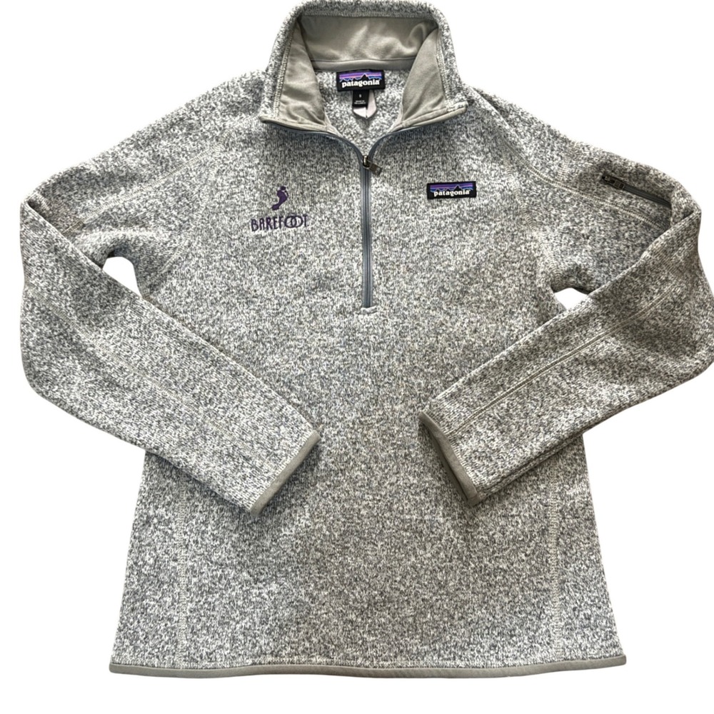 Patagonia Better Sweater 1/4 Zip Pullover Womens Small Grey Heather